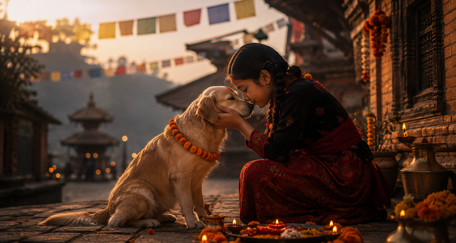 Kukur Tihar during Tihar